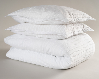 SEERSUCKER WHITE Dubbel i gruppen Sängkläder / Dubbelpåslakan hos Grand Design (9470-2-DUBBEL)